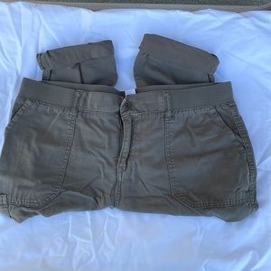 Khaki capris